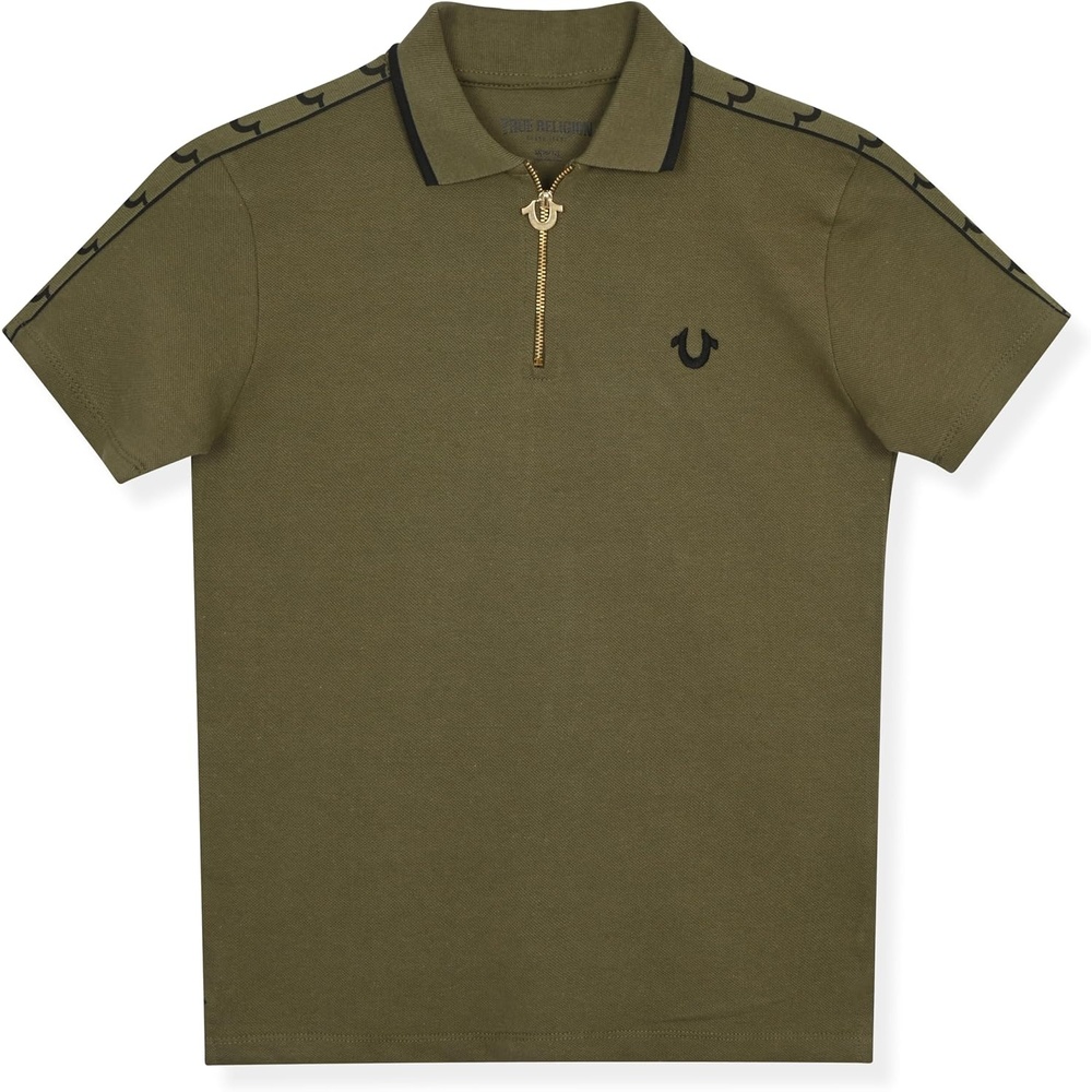 image:imageTrue Religion Boys Short Sleeve Polo Shirt for KidsKalamata Green