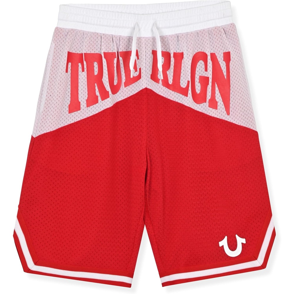 image:imageTrue Religion Boys Shorts Athletic Mesh Short for KidsHot Red