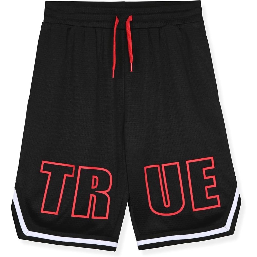 image:imageTrue Religion Boys Shorts Athletic Mesh Short for KidsTrue Black