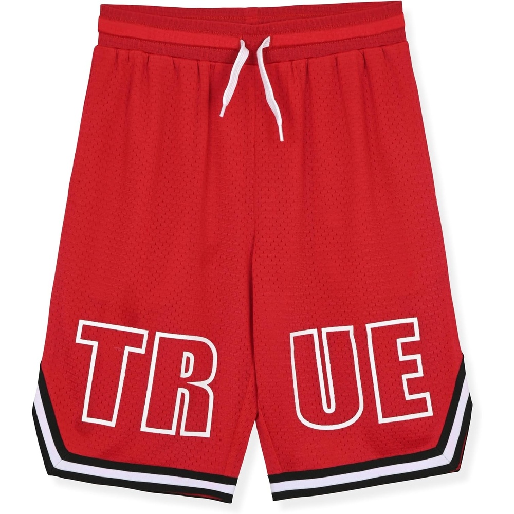 image:imageTrue Religion Boys Shorts Athletic Mesh Short for KidsTrue Red