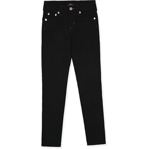 True Religion Girls Fashion Jeans Premium Designer Denim Pants for Kids (Sizes 7-14)(Black-pink Horseshoe)