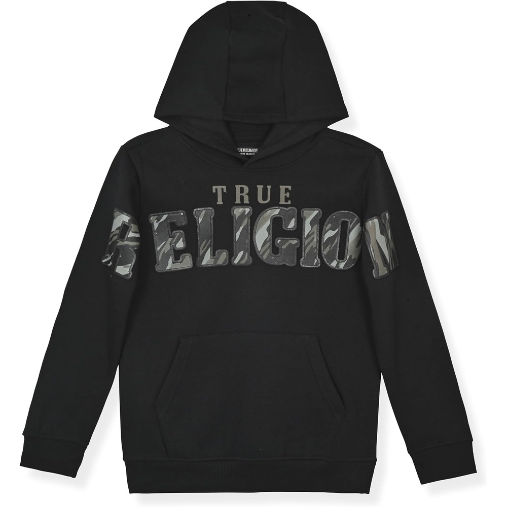 image:imageTrue Religion Boys Fleece Hoodies  Premium Zip Front amp Pullover Sweatshirts Stylish Design amp ComfortBlack Camo