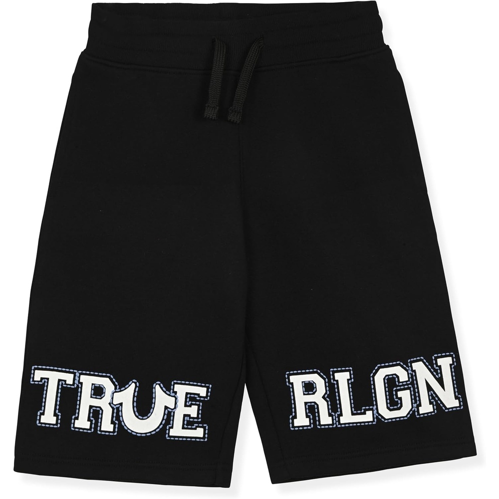 image:imageTrue Religion Boys Shorts Fleece Short for KidsBlackwhite