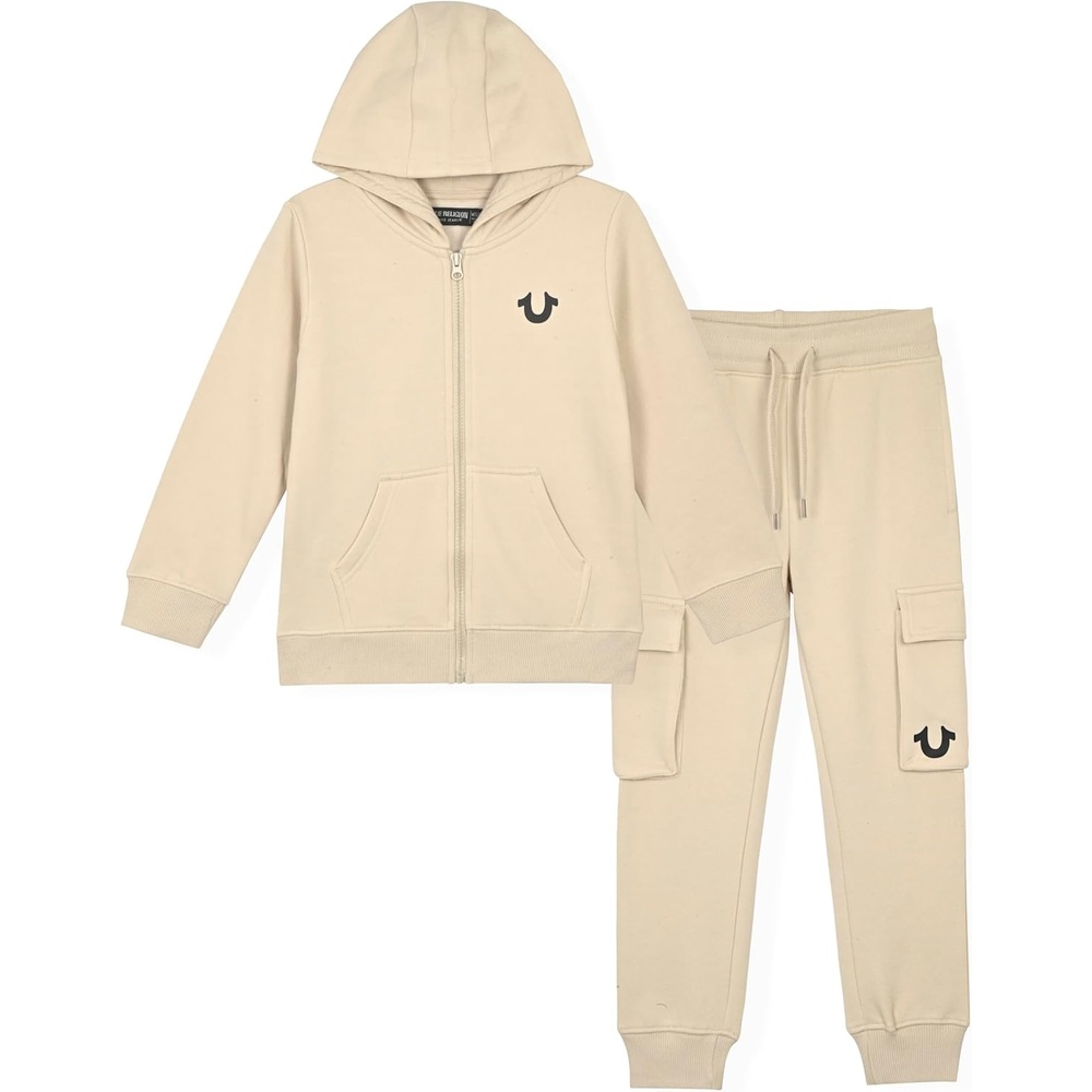 image:imageTrue Religion Boys Sweatshirts and Sweatpants for Kids 2 Piece Clothing Set Fleece Hoodie and Jogger PantsStonered