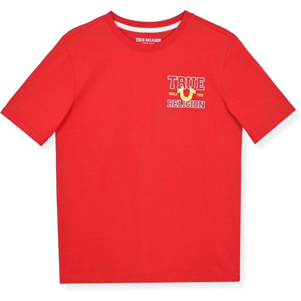 image:imageTrue Religion Boys Tee Shirts Short Sleeve Cotton TShirt for Boys Graphic TeesHot Red