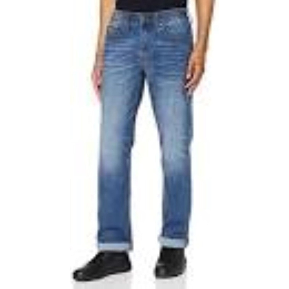 image:imageTrue Religion Mens Ricky Single Needle Straight Leg JeanMedium Wash