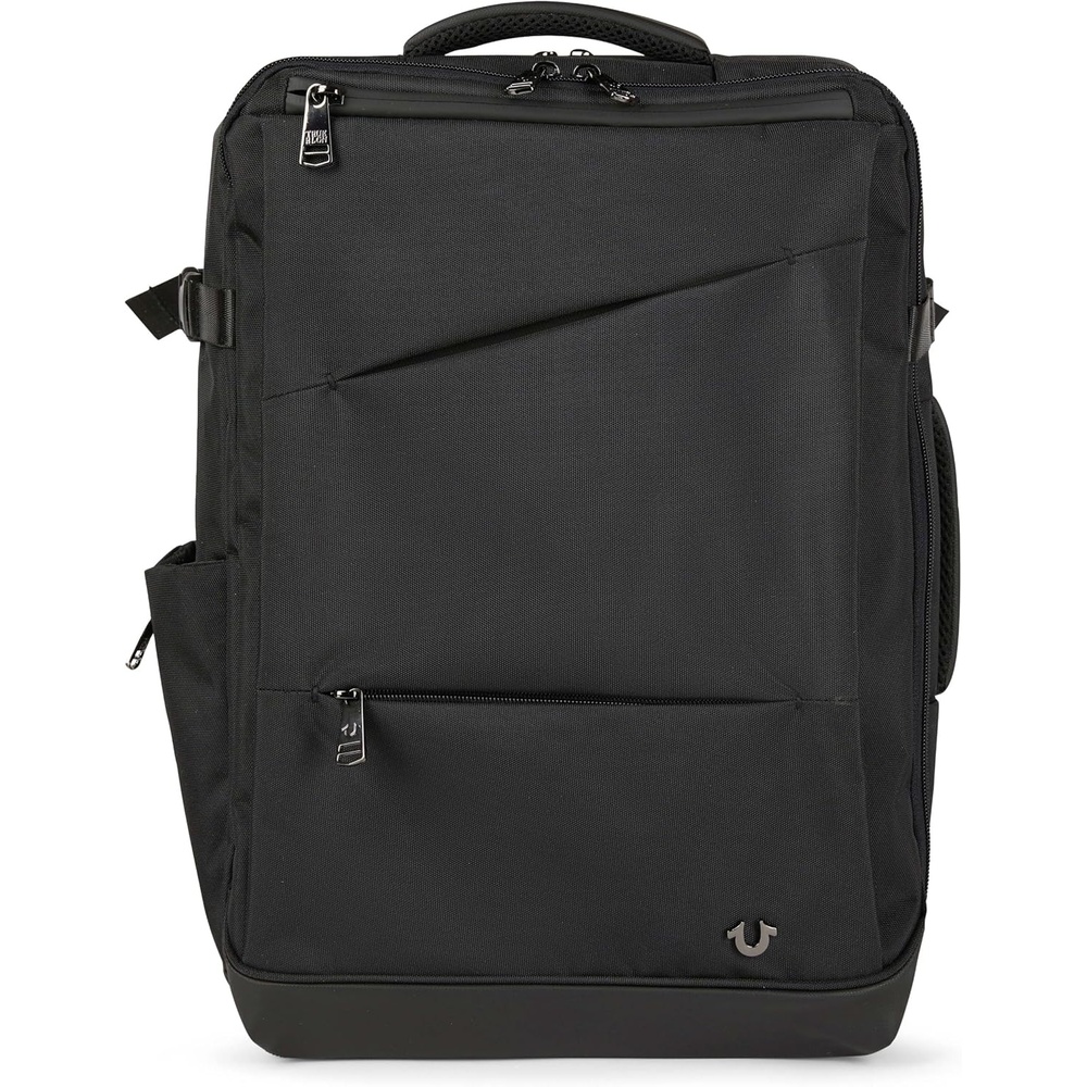 image:imageTrue Religion Travel Backpack for Men Flight Approved 16 Laptop Tech Bag  Carryon travel backpack 16in laptop compartment clothes storage tech organizer flight approvedBlack