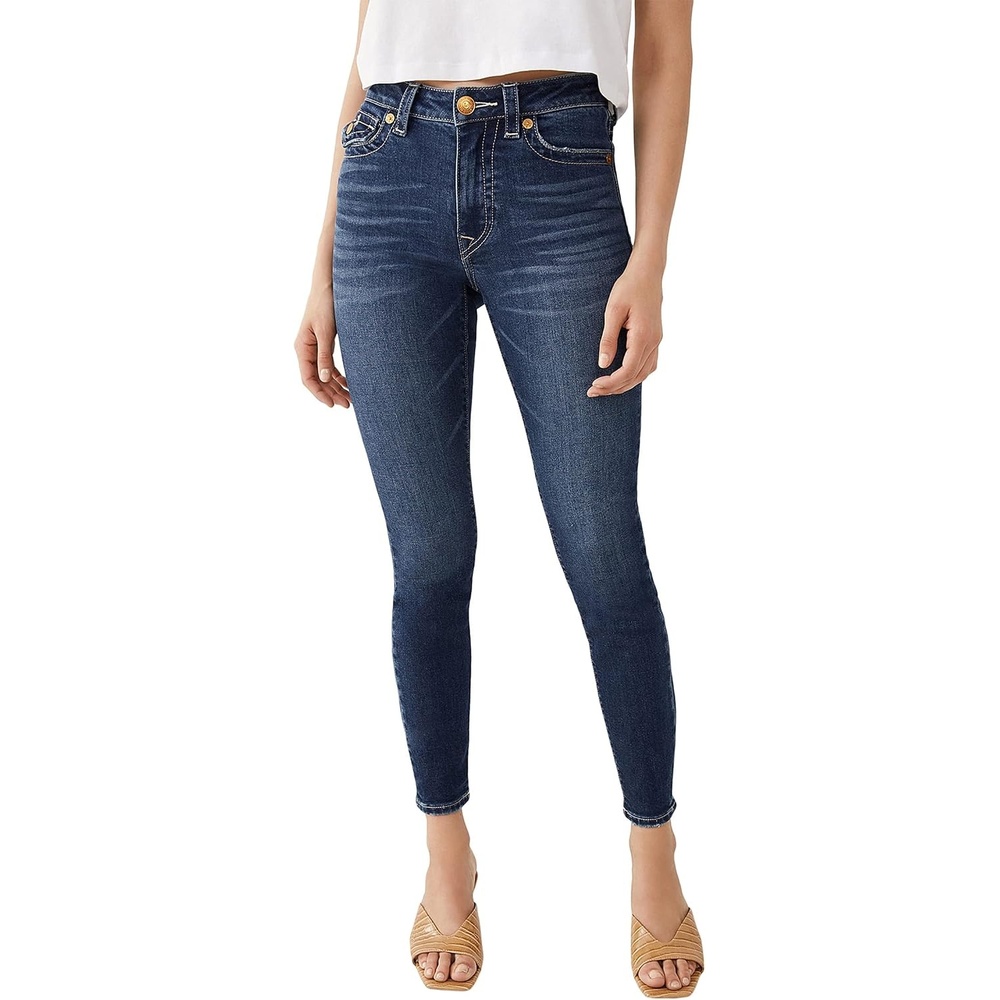 image:imageTrue Religion Womens Halle Mid Rise Super Skinny Jeans for Women  Womens Jeans Skinny Fit Comfortable amp Trendy