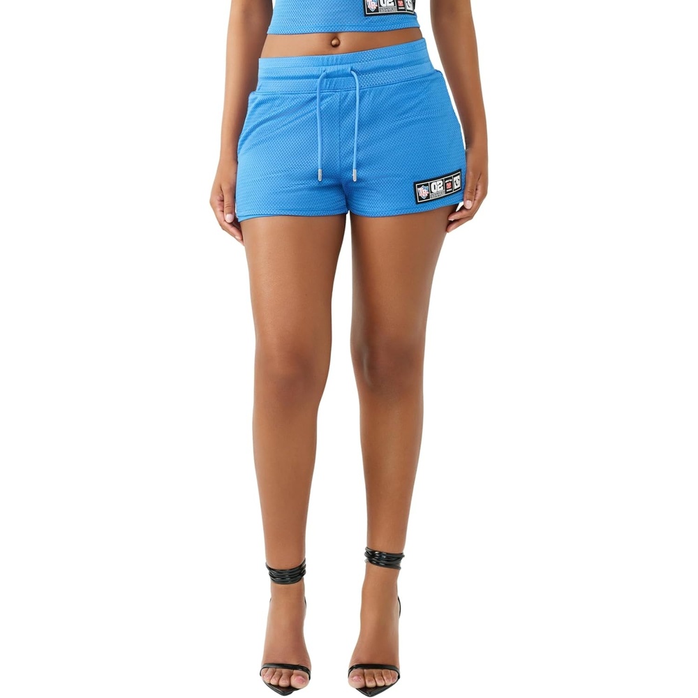 image:imageTrue Religion Womens Sporty Mesh Shorts  Polyester Blend Comfortable Fit Soft FeelSuper Sonic