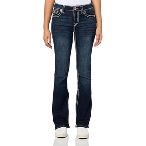 True Religion Becca MID Rise Bootcut Women’s Jeans | Dark Stone Fox | Flap Pocket(Dark Stone Fox)