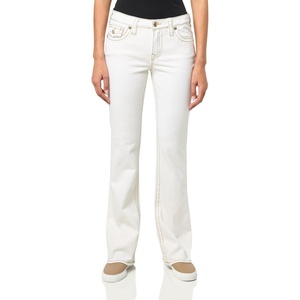 True Religion Becca MR Bootcut Lurex Big T Jeans for Women(Optic White​)