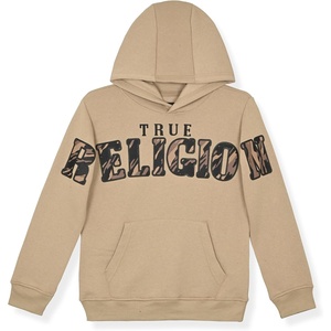 True Religion Boys Fleece Hoodies – Premium Zip Front & Pullover Sweatshirts, Stylish Design & Comfort(Travertine Camo)