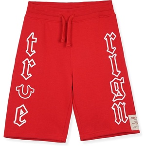 True Religion Boys Shorts Fleece Short for Kids(Hot Red)