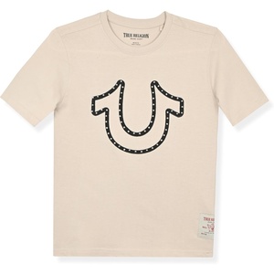 True Religion Boys Tee Shirts Short Sleeve Cotton T-Shirt for Boys Graphic Tees(Stone Stud)
