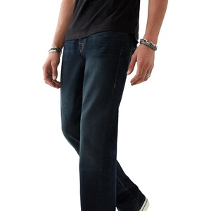 True Religion Men’s Ricky Single Needle Straight Leg Denim Jeans for Men | Classic 5-Pocket Style with Horseshoe Stitching(Ggjd Last Call)
