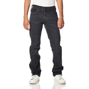 True Religion Men’s Ricky Single Needle Straight Leg Denim Jeans for Men | Classic 5-Pocket Style with Horseshoe Stitching(Medium)