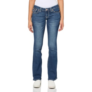 True Religion Women’s Becca Low Rise Boot Flap​ Big T(Glowing Moon)