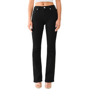 True Religion Women’s Becca Mid Rise Boot Cut Jean | Stretch | Womens Jeans, Bootcut Jeans for Women, Denim Jeans(Black Body Rinse)