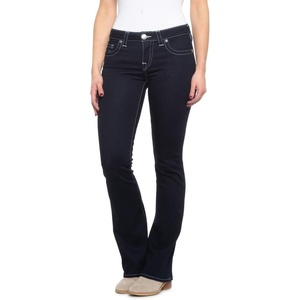 True Religion Women’s Becca Mid Rise Bootcut Jeans – Premium Stretch Denim, Flattering Ladies Jeans(Body Rinse)