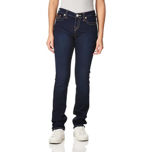 True Religion Womens Billie Mid Rise Straight Leg Jeans, Jeans for Women, Womens Fashion(Minimal Abrasion)