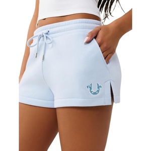 True Religion Women’s Embroidered Lounge Shorts(Cashmere Blue)