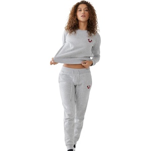 True Religion Women’s Heritage Buddha Pullover(Heather Grey)