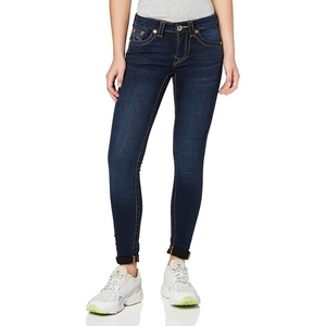 True Religion Women’s Jennie Mid Rise Ankle Jean | Indigo Upgrade | 34 | Curvy Fit