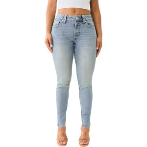 True Religion Women’s Jennie Mid Rise Curvy Fit Skinny Ankle Jean | Skinny Jeans for Women, Comfortable & Trendy(Peak Spot)
