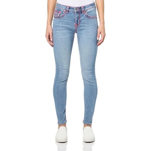 True Religion Women’s Jennie Mid Rise Skinny Flap​ Super T(San Clemente)