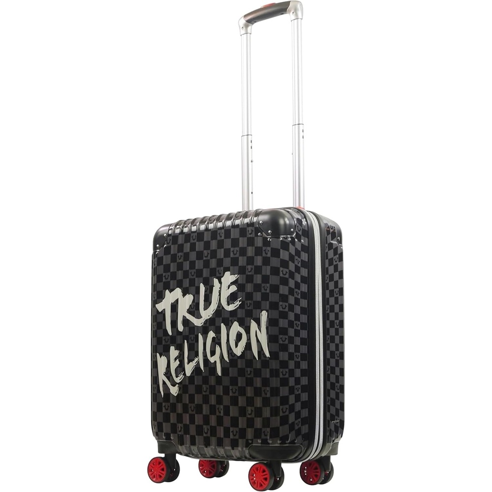 image:imageTrue Religion 225 Inch CarryOn Luggage Hardshell Rolling Suitcase With Spinner Wheels BlackBlack