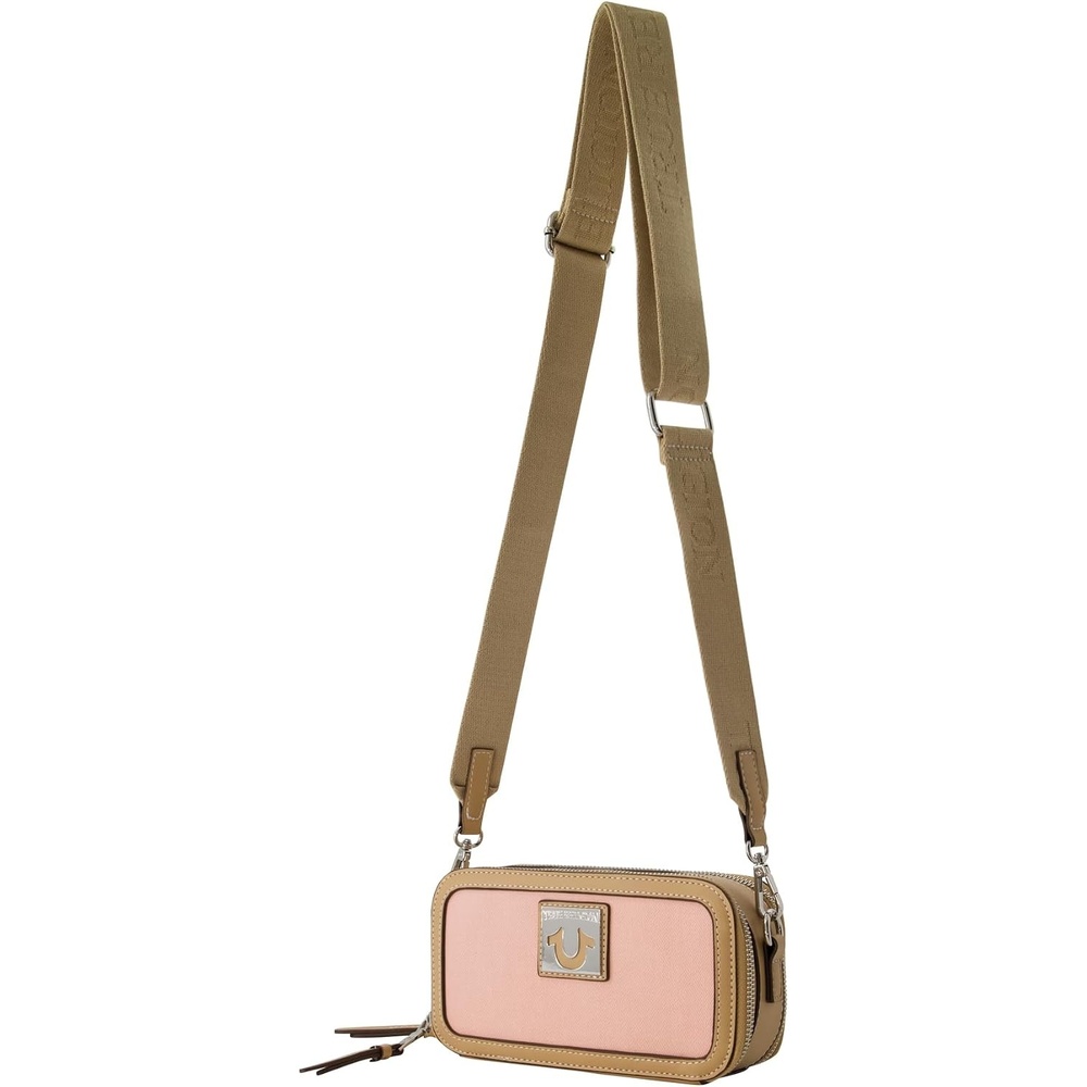 image:imageTrue Religion Camera Bag Womens Mini Shoulder Handbag with Adjustable Shoulder Strap Blush  Womens Mini Shoulder Handbag with Adjustable Shoulder Strap Blush