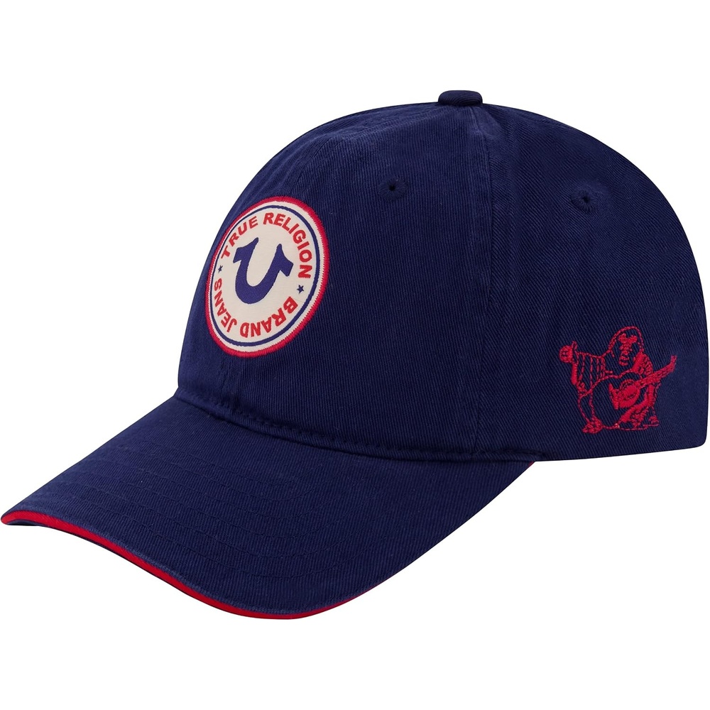 image:imageTrue Religion Kids Baseball Hat 5 Panel Cotton Twill Adjustable Ball Cap with Round Woven Patch Logo Fits Sizes 6 127 Navy  5 Panel Cotton Twill Adjustable Ball Cap with Round Woven Patch Logo Fits Sizes 6 127