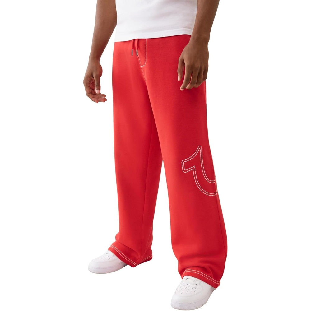 image:imageTrue Religion Mens Baggy Big T SweatpantsTrb Red
