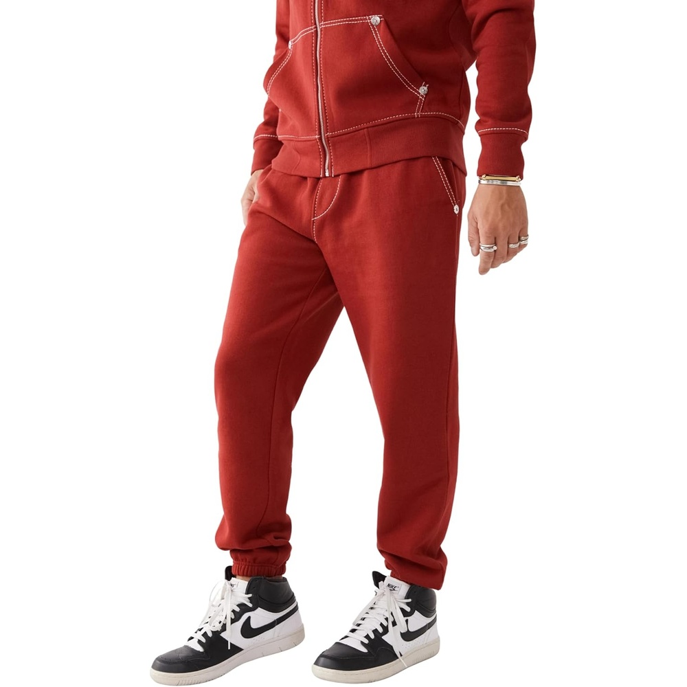 image:imageTrue Religion Mens Big T JoggerRed Dahlia