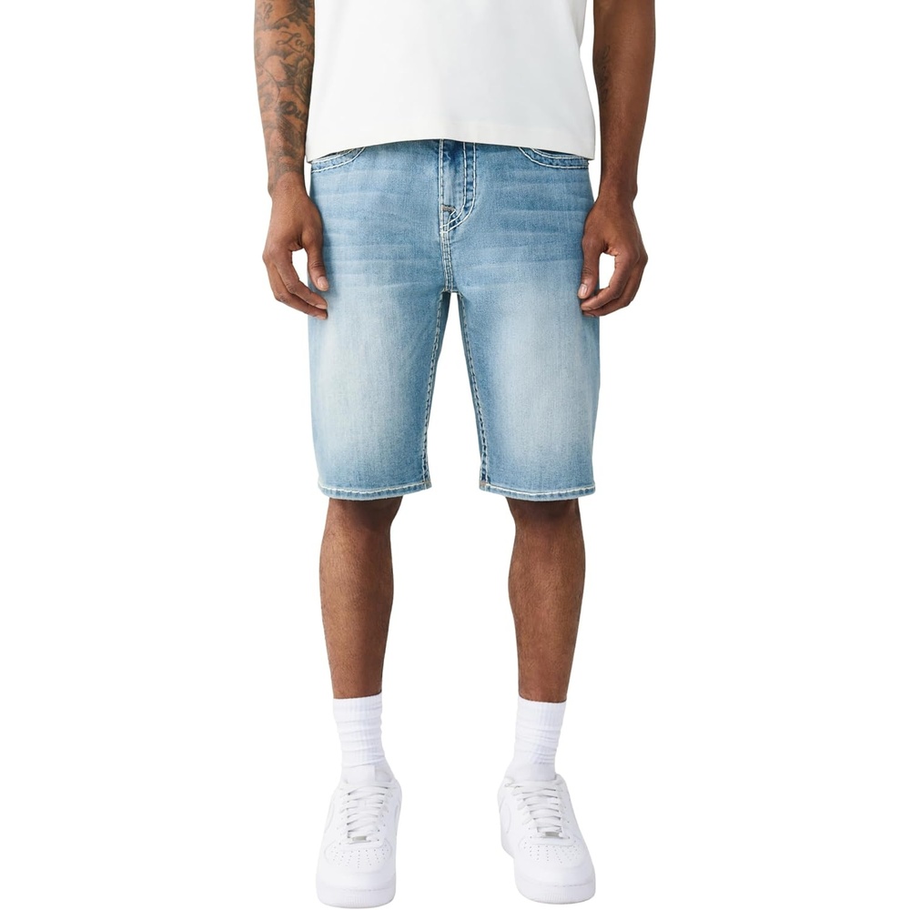 image:imageTrue Religion Mens Bobby Logo Super T Short  Horseshoe Detailing Logo Detail