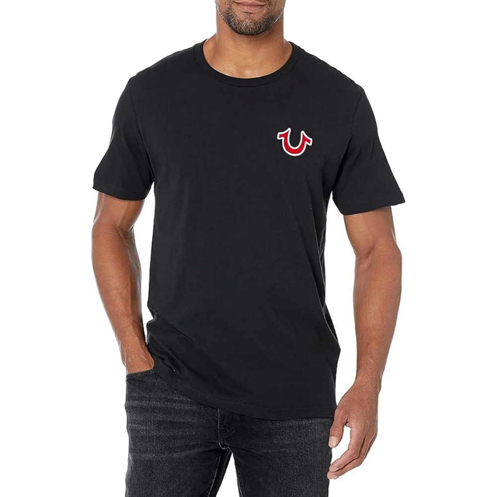 image:imageTrue Religion Mens Buddha Logo Crew Neck Tee ShirtBlack
