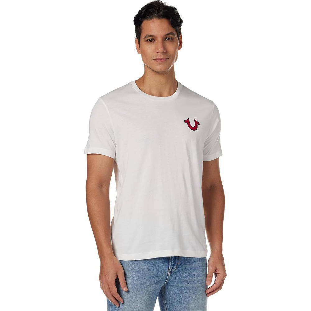 image:imageTrue Religion Mens Buddha Logo Crew Neck Tee ShirtWhite