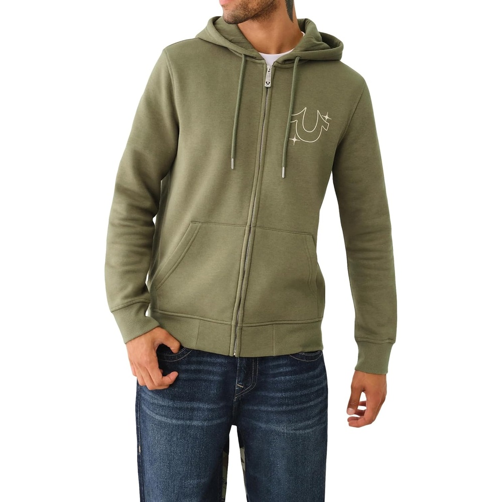 image:imageTrue Religion Mens Buddha Star Zip HoodieKalamata