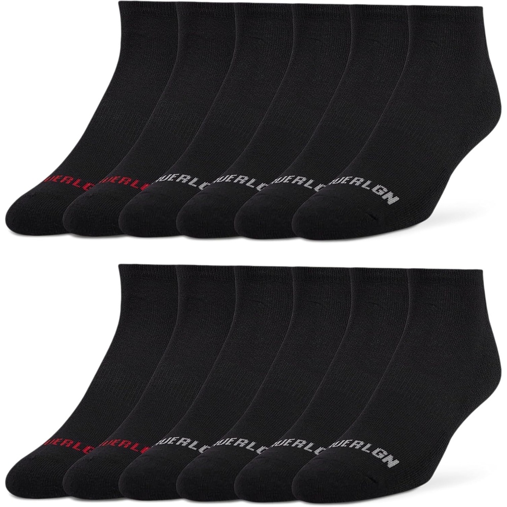 image:imageTrue Religion Mens No Show Socks for Men 6 amp 12 Pairs Athletic Soft Socks12 Pairs Black