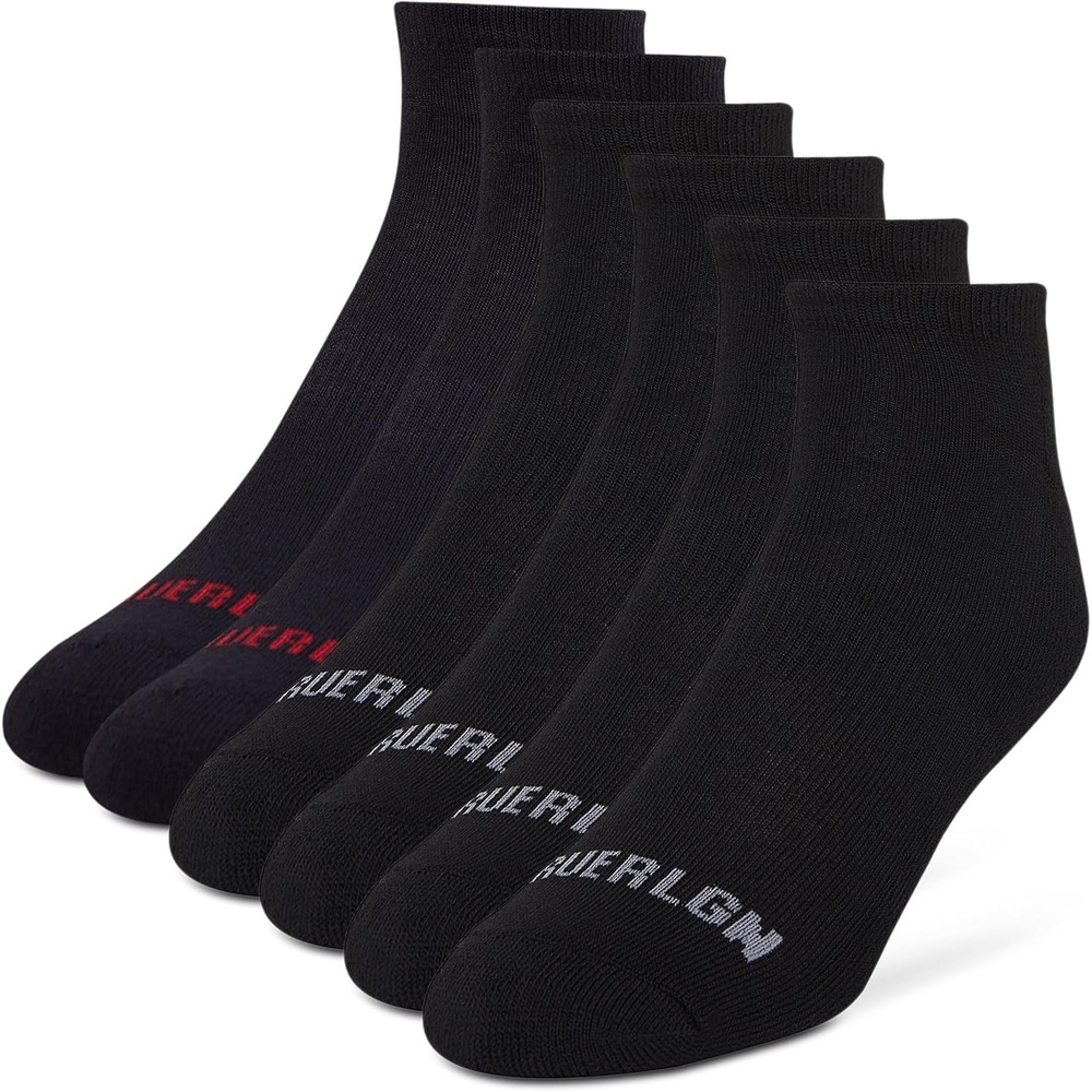 image:imageTrue Religion Mens No Show Socks for Men 6 amp 12 Pairs Athletic Soft Socks6 Pairs Black