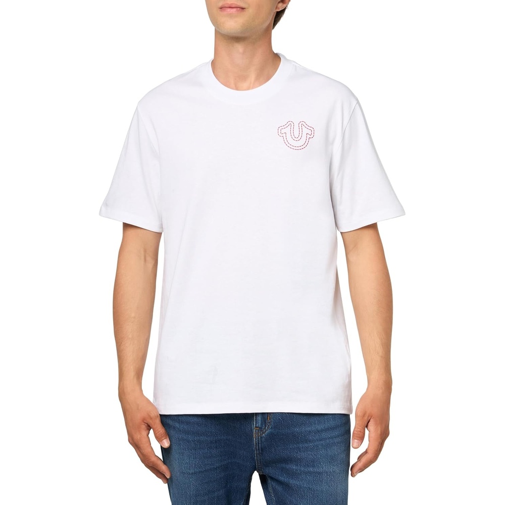 image:imageTrue Religion Mens Puff Stitch TeeOptic White