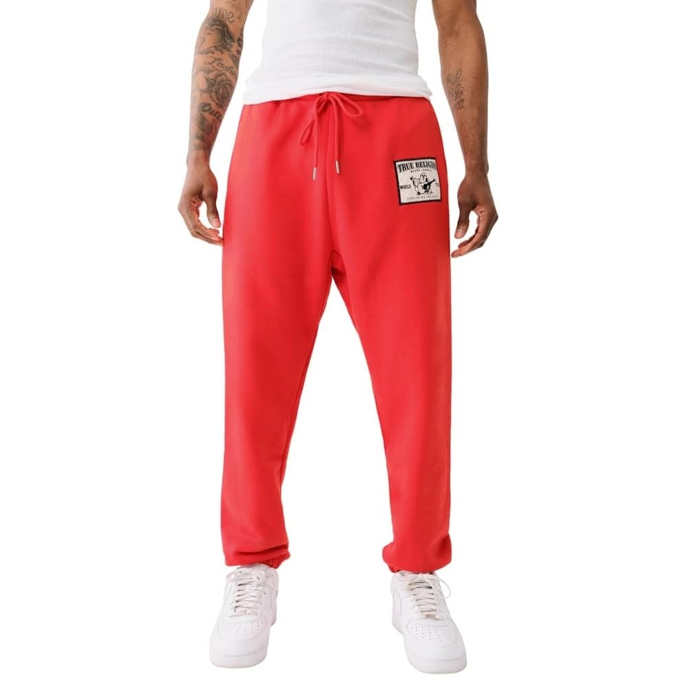 image:imageTrue Religion Mens Relaxed Ladder Applique JoggersLava