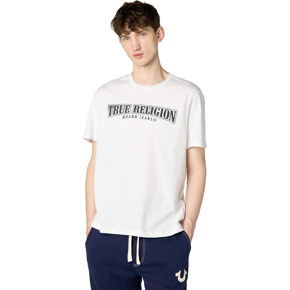 image:imageTrue Religion Mens Relaxed Overt Painted TeeOptic White