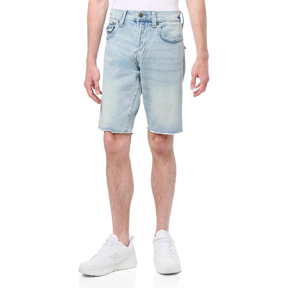 image:imageTrue Religion Mens Ricky Sn Flap 12 ShortKolari Light Wash
