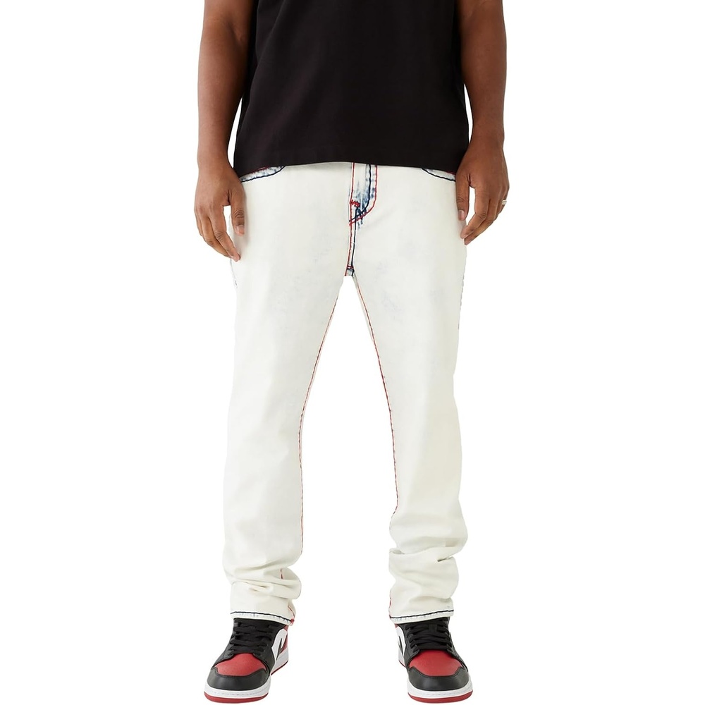 image:imageTrue Religion Mens Rocco Flap Super T 32 InseamCaptain Court Light Wash