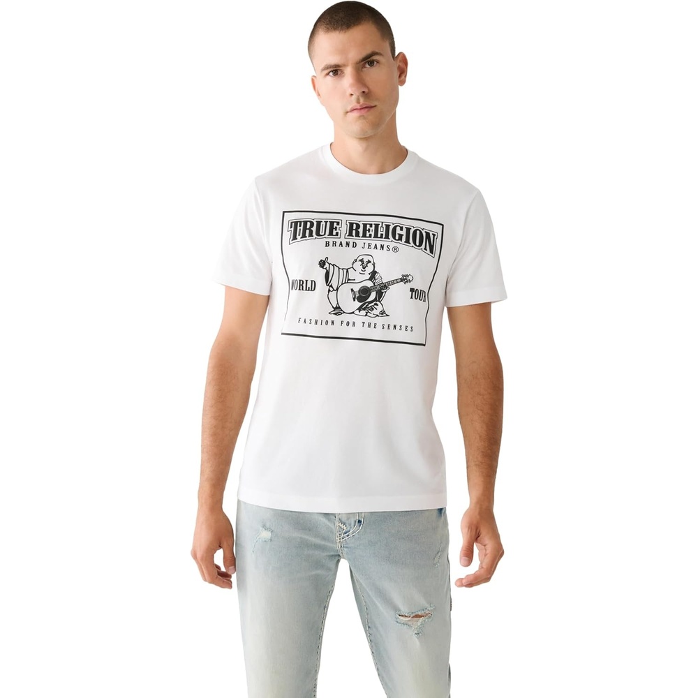image:imageTrue Religion Mens SRS Puff Crew TeeWhite