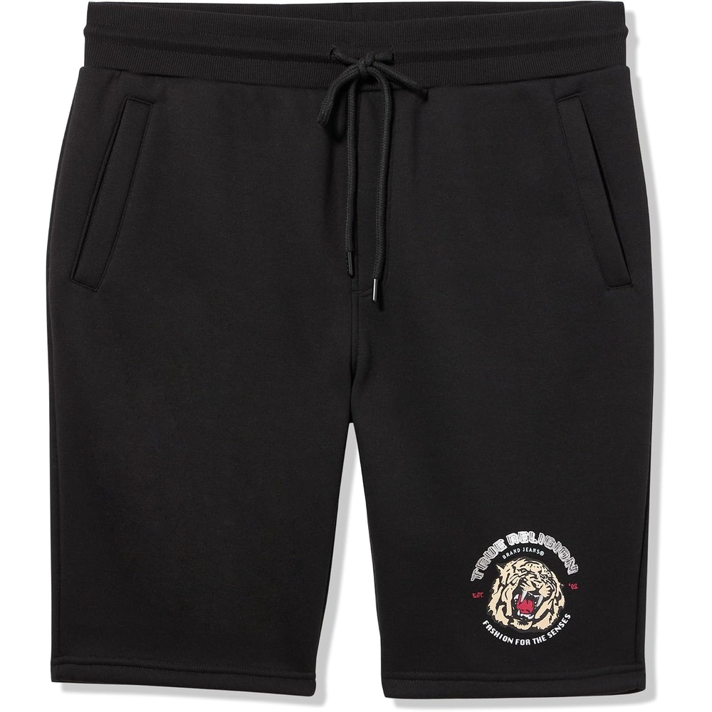 image:imageTrue Religion Mens Tiger Face Fleece Short SMUJet Black