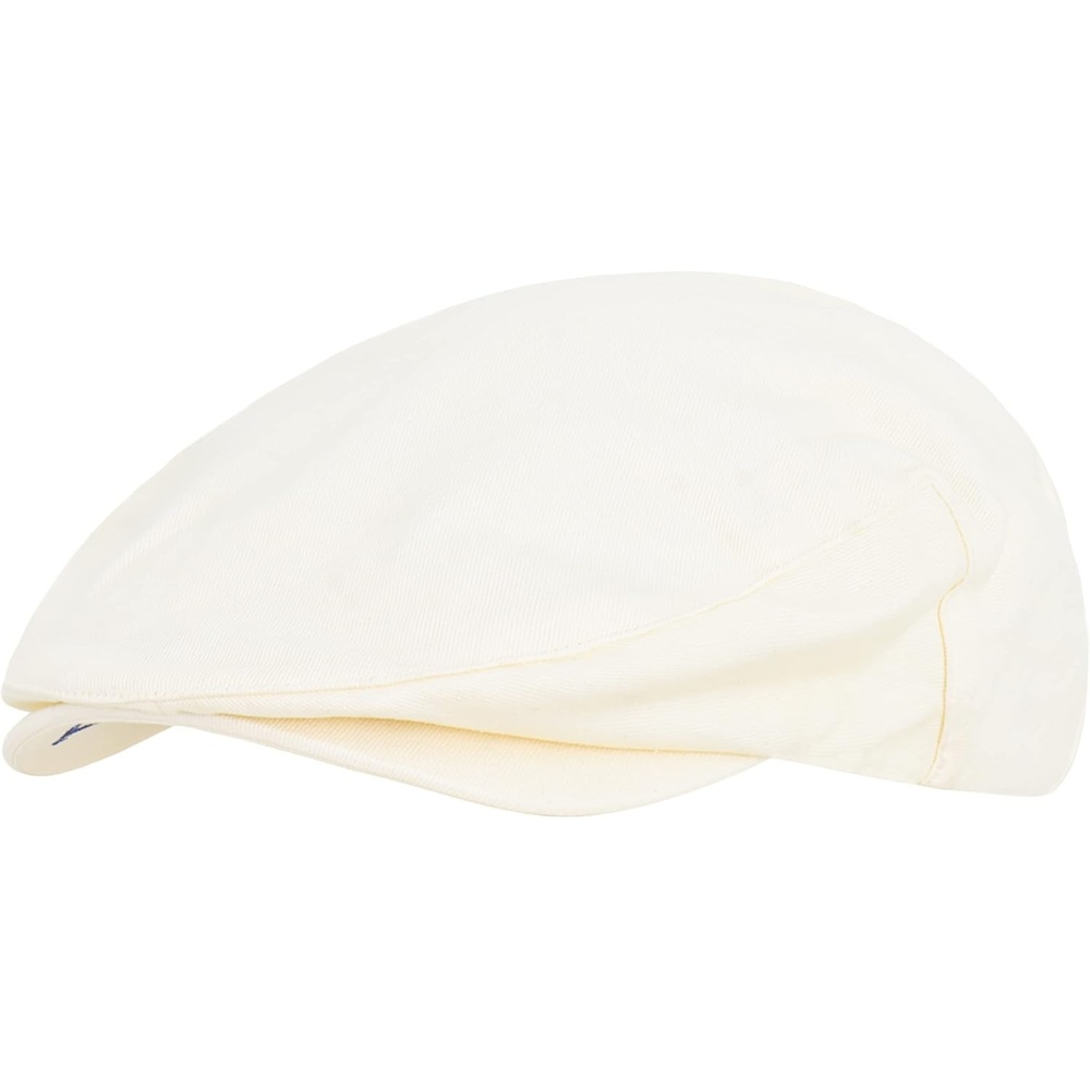 image:imageTrue Religion Mens True Religion Flat Cap Cotton Breathable Driving Newsboy Hat with Horseshoe Woven LogoKhaki