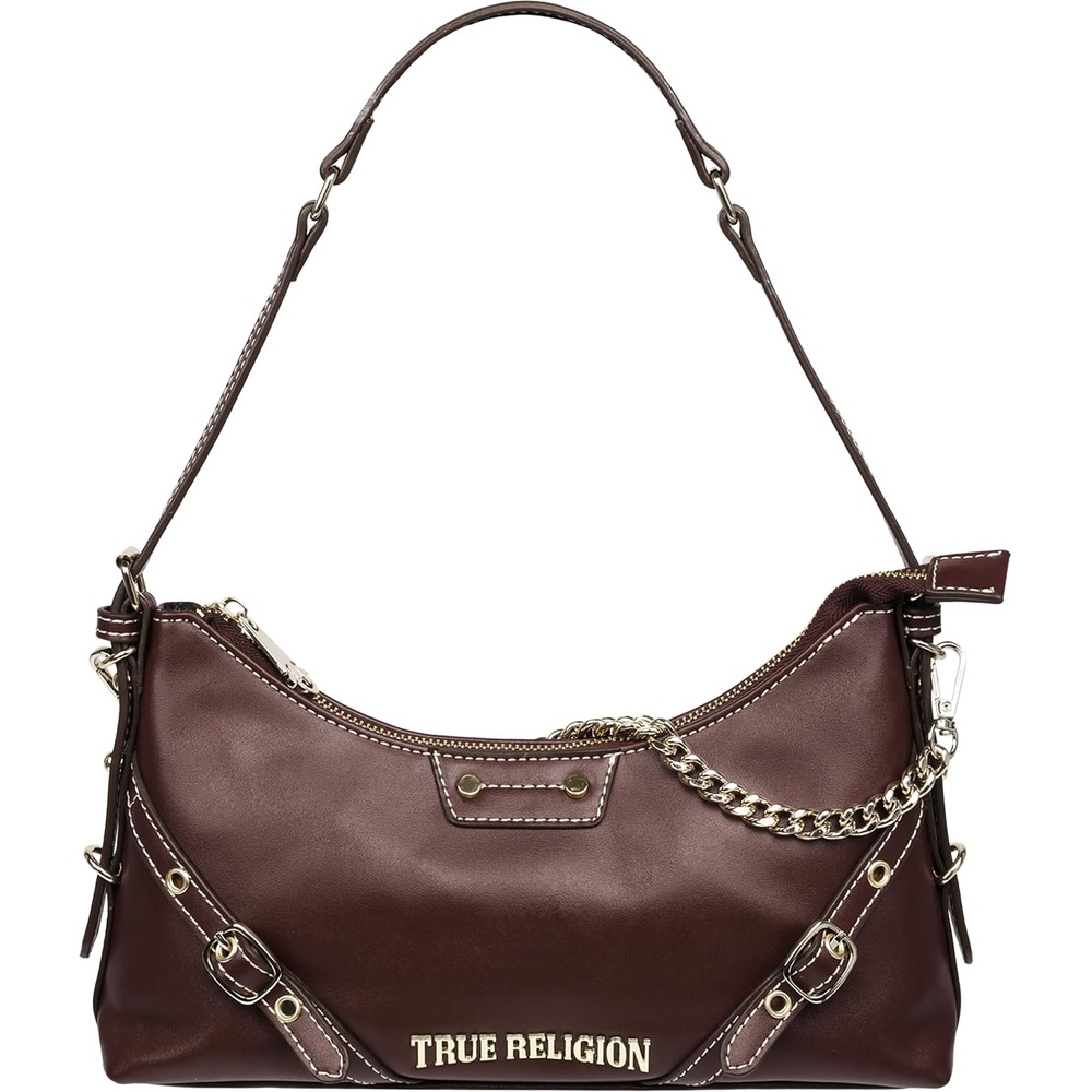 image:imageTrue Religion Shoulder Bag GoldWine