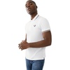 White With Black Piping